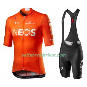 Fahrradbekleidung Radtrikot Kurzarm + Trägershorts 2020 TEAM INEOS N002